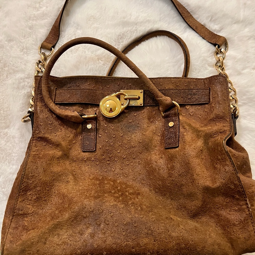 Michael Kors ostrich handbag